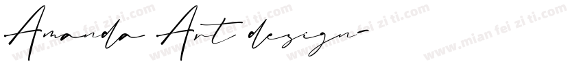 Amanda Art design字体转换